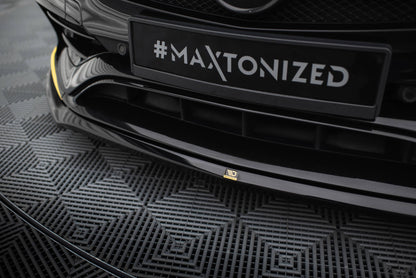 Front Ansatz V.3 für Mercedes-AMG CLA 45 Aero C117 Facelift schwarz Hochglanz