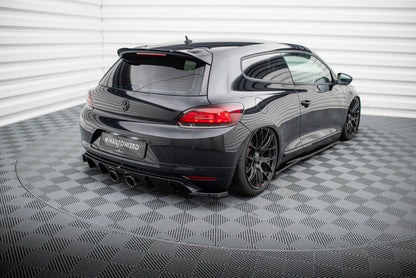 Heck Ansatz Flaps Diffusor V.2 für VW Scirocco Mk3  schwarz Hochglanz