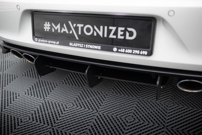 VW GOLF 7 R HATCHBACK Diffusor Heck Ansatz für Heckschürze für & Heck Ansatz Flaps Diffusor für