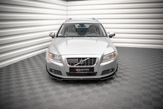 Front Ansatz V.2 für Volvo V70 Mk3 schwarz Hochglanz