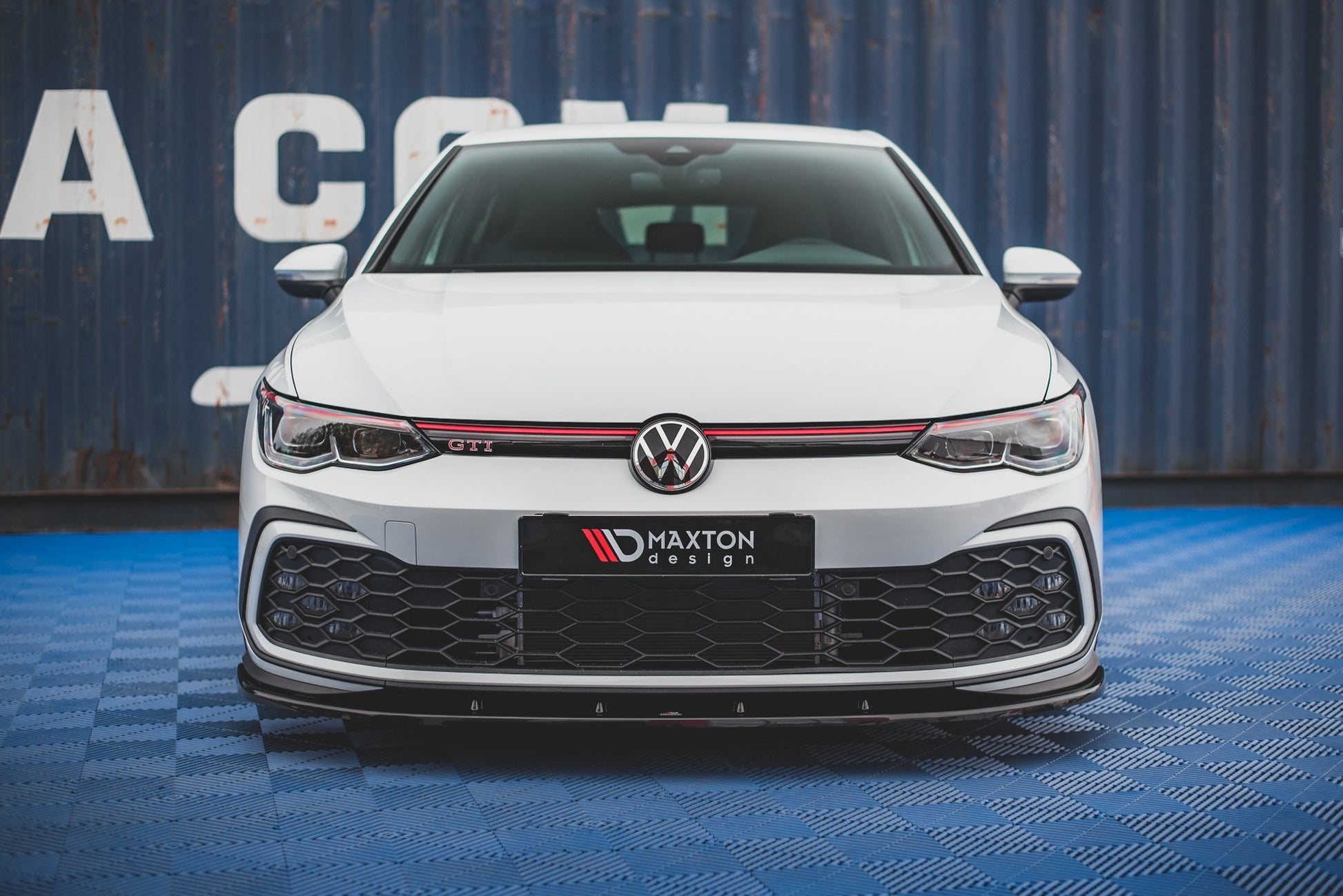 Front Ansatz für VW Golf GTI / GTE / GTD / R-Line Mk8 schwarz Hochglanz