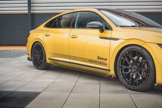 Street Pro Seitenschweller Ansatz für + Flaps Volkswagen Arteon R-Line schwarz Hochglanz