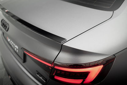 Spoiler CAP V.2 für Audi S4 / A4 Standard / S-Line / Competition Limousine B9 / B9 Facelift schwarz Hochglanz
