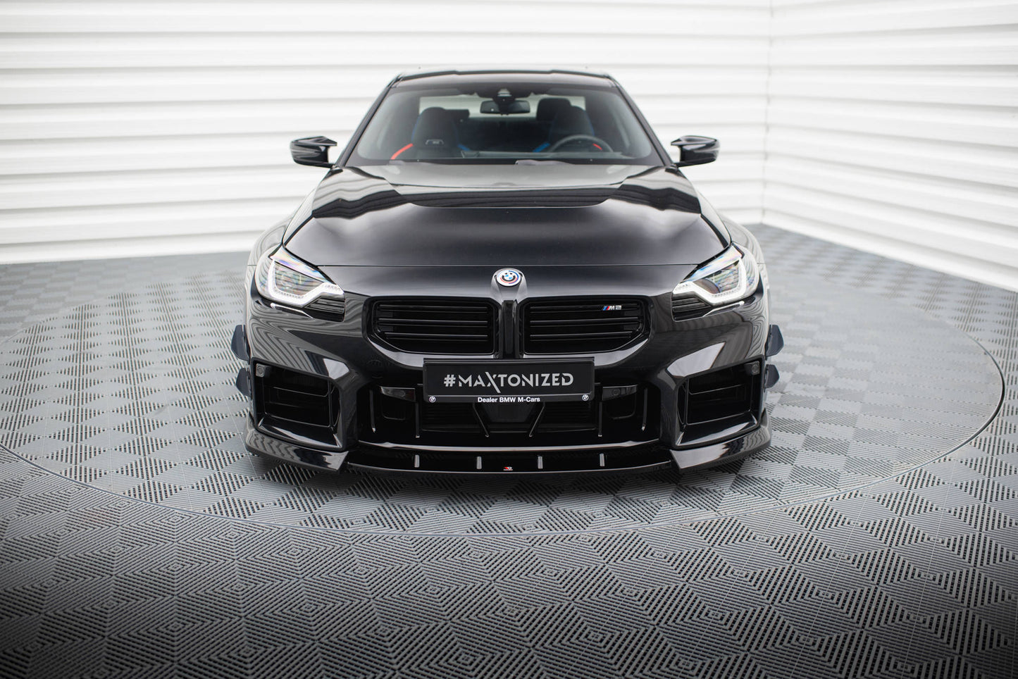 Front Ansatz V.3 für BMW M2 G87 schwarz Hochglanz