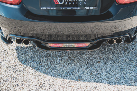 Heckansatz Abarth 124 Spider  schwarz Hochglanz