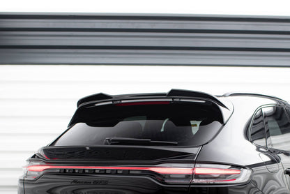 Höher Spoiler CAP 3D für Porsche Macan GTS Mk1 Facelift 2 schwarz Hochglanz