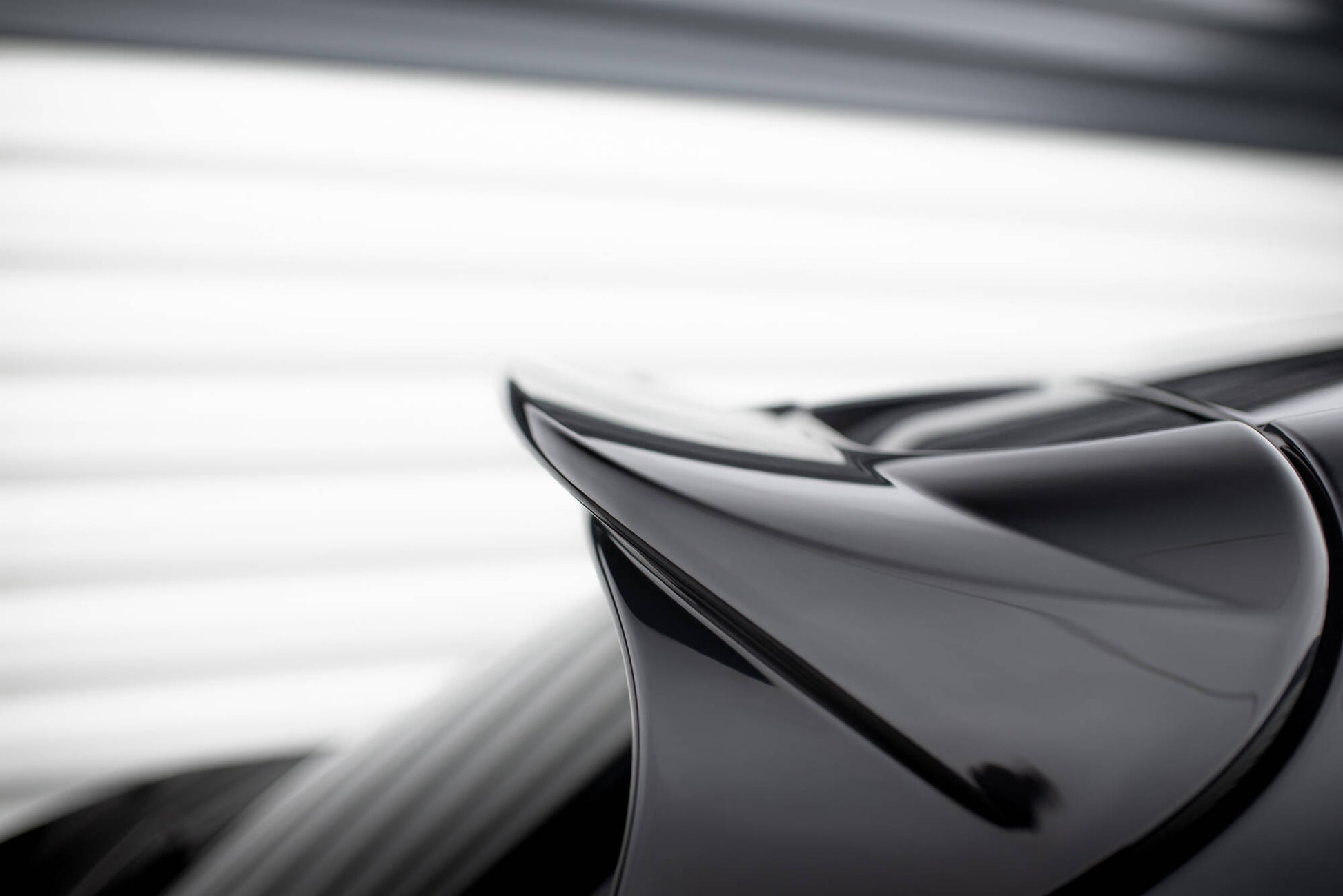 Höher Spoiler CAP 3D für Porsche Macan GTS Mk1 Facelift 2 schwarz Hochglanz