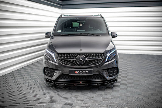Front Ansatz V.5 für Mercedes-Benz V-Klasse AMG-Line W447  schwarz Hochglanz