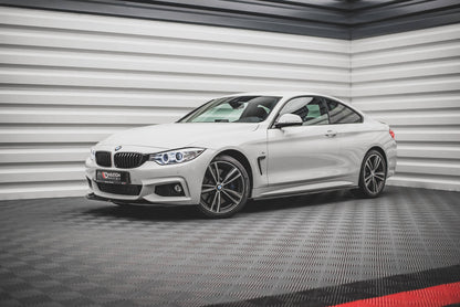 Front Ansatz V.2 für BMW 4er Coupe / Gran Coupe / Cabrio M-Paket F32 / F36 / F33 schwarz Hochglanz