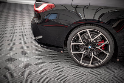 Street Pro Heck Ansatz Flaps Diffusor +Flaps für BMW 4er M-Paket G22 / G23 / G22 Facelift / G23 Facelift schwarz Hochglanz