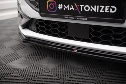 Front Ansatz V.4 für Ford Focus ST / ST-Line Mk4 Facelift schwarz Hochglanz