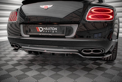 Mittlerer Cup Diffusor DTM Look Heck Ansatz für Bentley Continental GT V8 S Mk2 schwarz Hochglanz