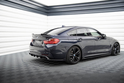 Mittlerer Cup Diffusor DTM Look Heck Ansatz für BMW 4er Coupe / Gran Coupe / Cabrio M-Paket F32 / F36 / F33 schwarz Hochglanz