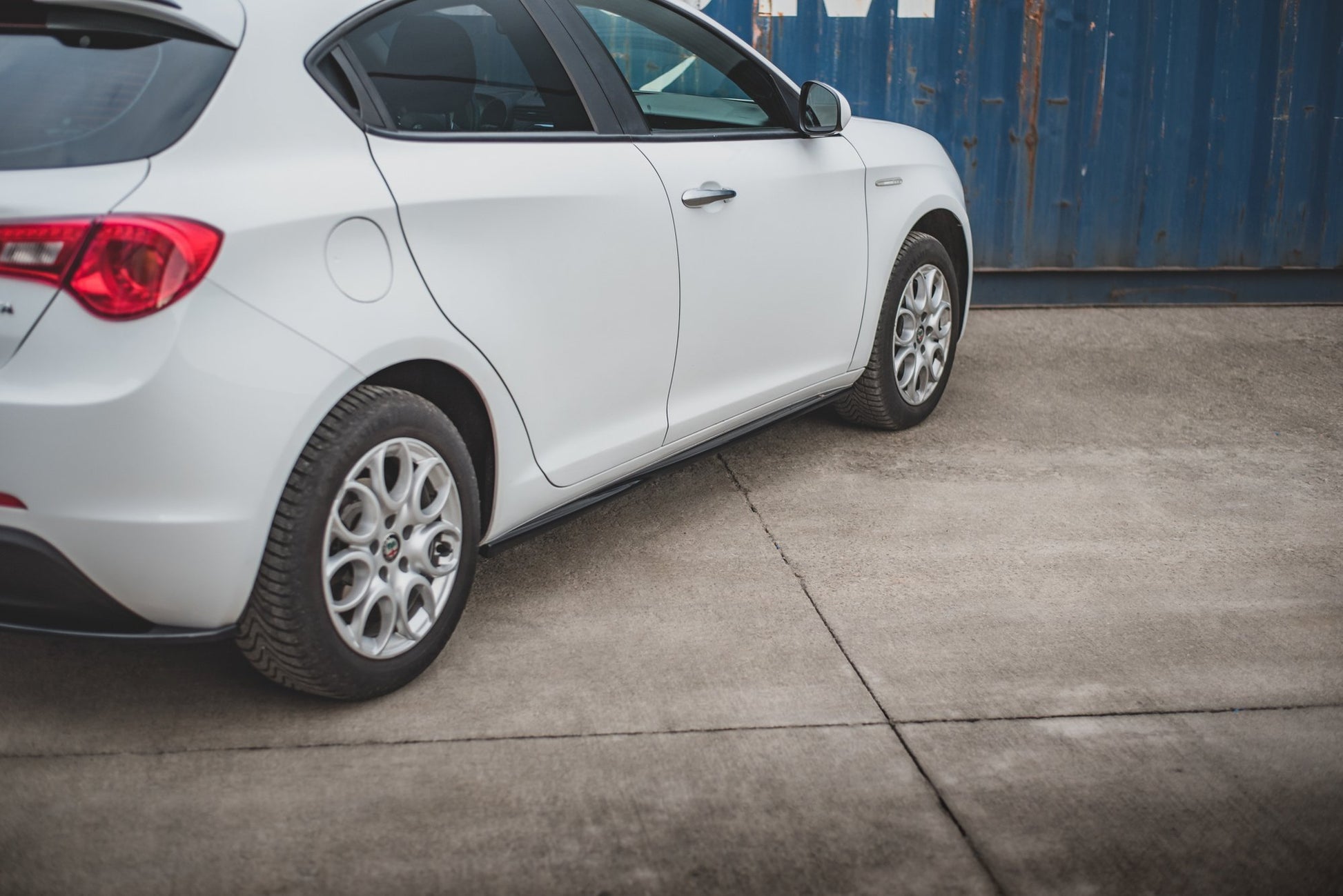 Seitenschweller Ansatz V.2 für Alfa Romeo Giulietta  schwarz Hochglanz