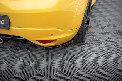 Heck Ansatz Flaps Diffusor für RENAULT MEGANE 3 RS schwarz Hochglanz