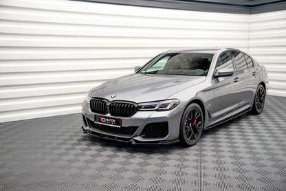 Front Ansatz V.1 für BMW 5er M-Paket / M550i / M550d G30 Facelift  schwarz Hochglanz