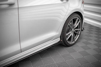 Seitenschweller Flaps für VW Golf R Mk7 schwarz Hochglanz
