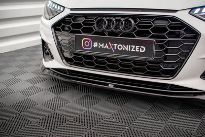Front Ansatz V.2 für Audi A4 S-Line / S4 B9 Facelift schwarz Hochglanz