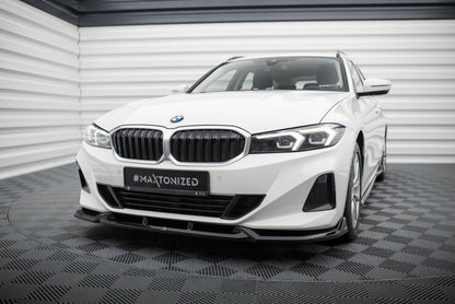 Front Ansatz für BMW 3er Limousine / Touring G20 / G21 Facelift schwarz Hochglanz