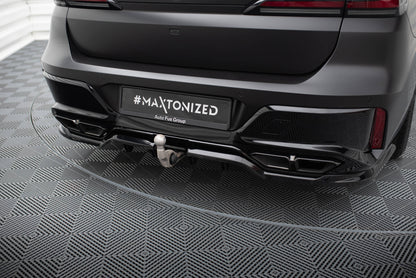 Mittlerer Cup Diffusor DTM Look Heck Ansatz für BMW M760e G70 schwarz Hochglanz