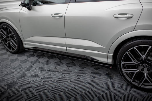Seitenschweller Ansatz V.2 für Audi Q3 S-Line / RSQ3 F3 schwarz Hochglanz