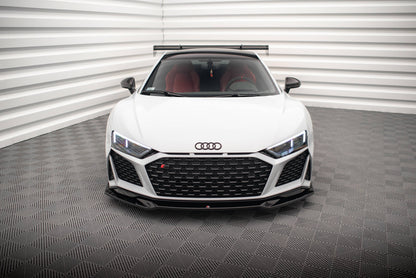 Front Ansatz V.3 für Audi R8 Mk2 Facelift schwarz Hochglanz