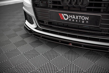 Front Ansatz V.3 für Audi A6 S-Line / S6 C8 / C8 Facelift schwarz Hochglanz