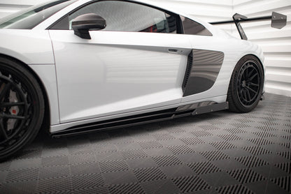 Seitenschweller Ansatz V.2 für + Flaps für Audi R8 Mk2 Facelift