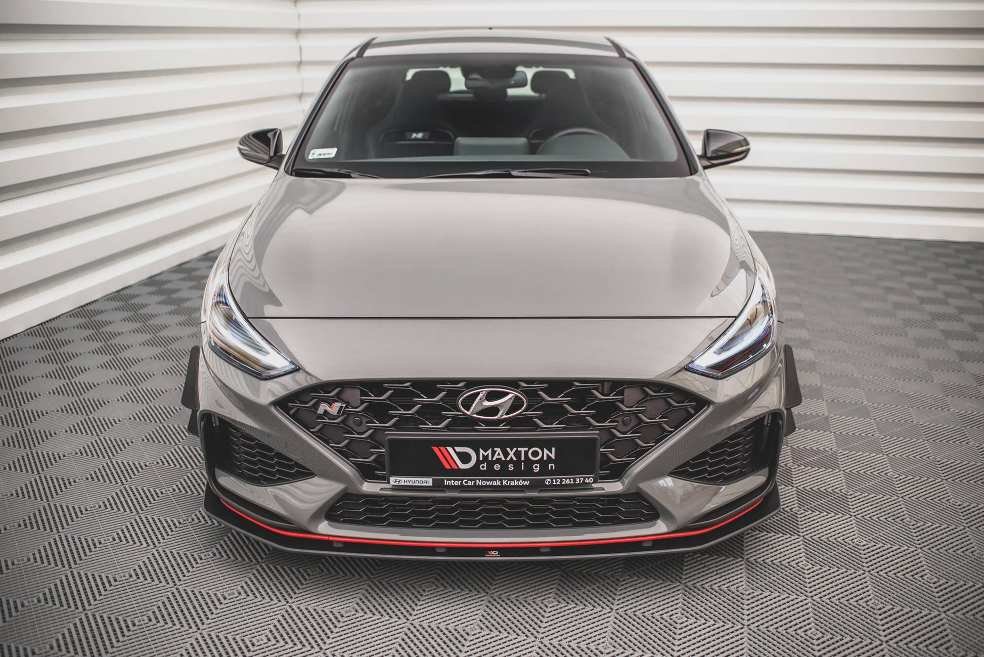 Stoßstangen Flaps Wings vorne Canards für Hyundai I30 N / I30 N-Line Hatchback/Fastback Mk3 Facelift