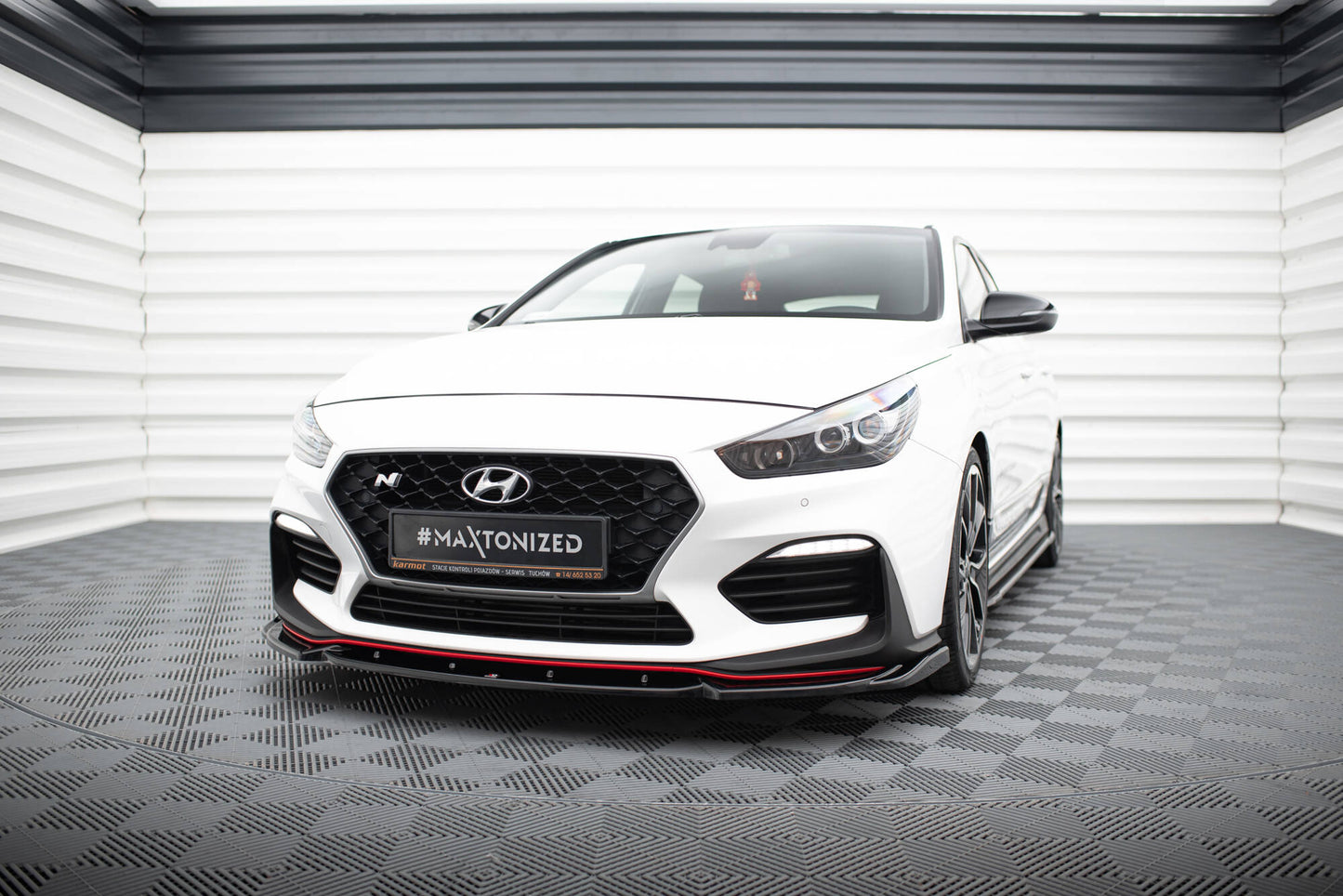 Front Ansatz V.5 für Hyundai I30 N Mk3 Hatchback/ Fastback schwarz Hochglanz