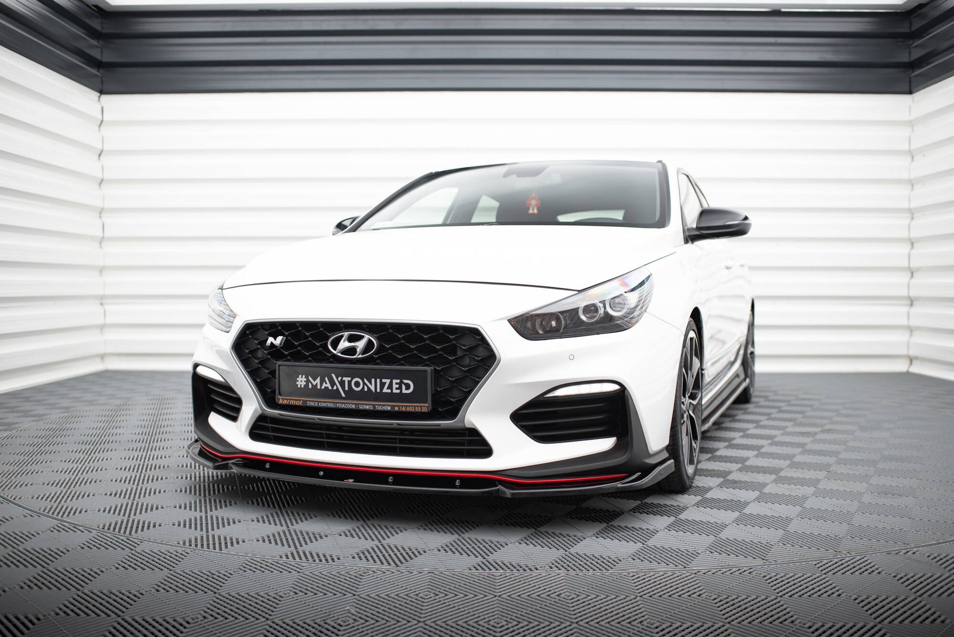 Front Ansatz V.5 für Hyundai I30 N Mk3 Hatchback/ Fastback schwarz Hochglanz