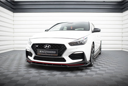 Front Ansatz V.5 für Hyundai I30 N Mk3 Hatchback/ Fastback schwarz Hochglanz