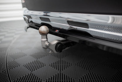 Mittlerer Cup Diffusor DTM Look Heck Ansatz für Mercedes-Benz GLC AMG-Line X254 schwarz Hochglanz