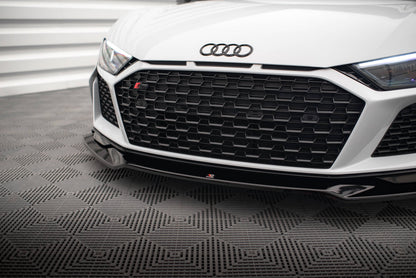 Front Ansatz V.3 für Audi R8 Mk2 Facelift schwarz Hochglanz