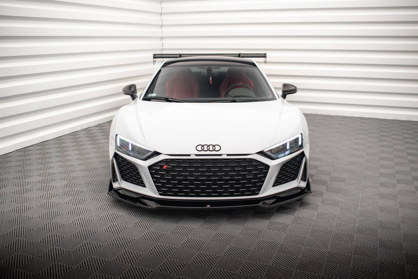 Front Ansatz V.3 + Flaps für Audi R8 Mk2 Facelift