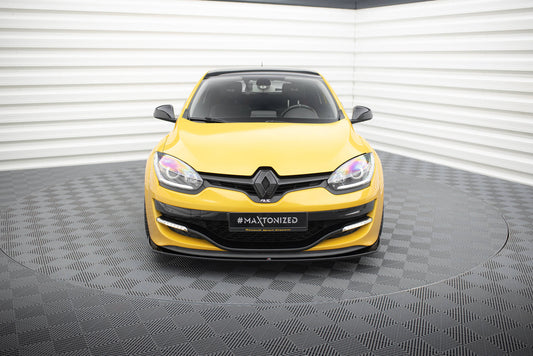 Front Ansatz für RENAULT MEGANE 3 RS v.2 schwarz Hochglanz