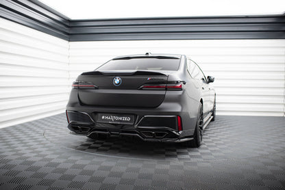 Mittlerer Cup Diffusor DTM Look Heck Ansatz für BMW M760e G70 schwarz Hochglanz