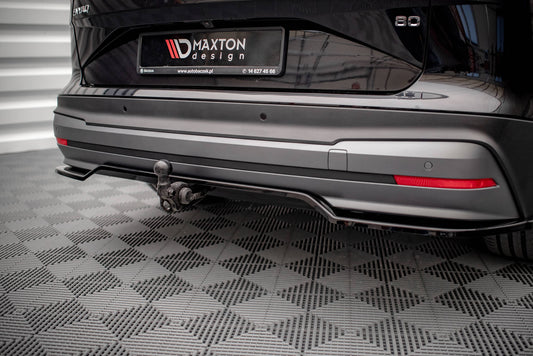 Mittlerer Diffusor Heck Ansatz DTM Look für Skoda Enyaq iV Carbon Look