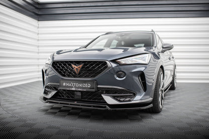Front Ansatz V.5 für Cupra Formentor Mk1 schwarz Hochglanz