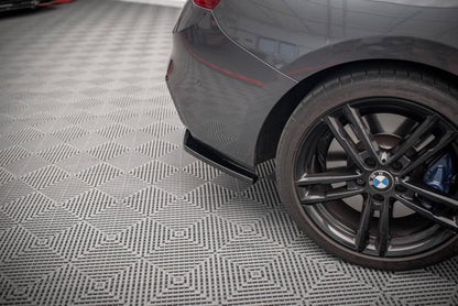 Heck Ansatz Flaps Diffusor für BMW 1er F20 Facelift M-power schwarz Hochglanz
