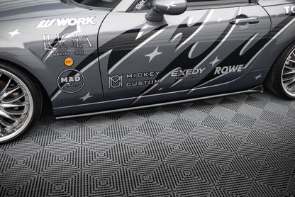 Seitenschweller Ansatz für Mazda MX5 NC (Mk3) schwarz Hochglanz