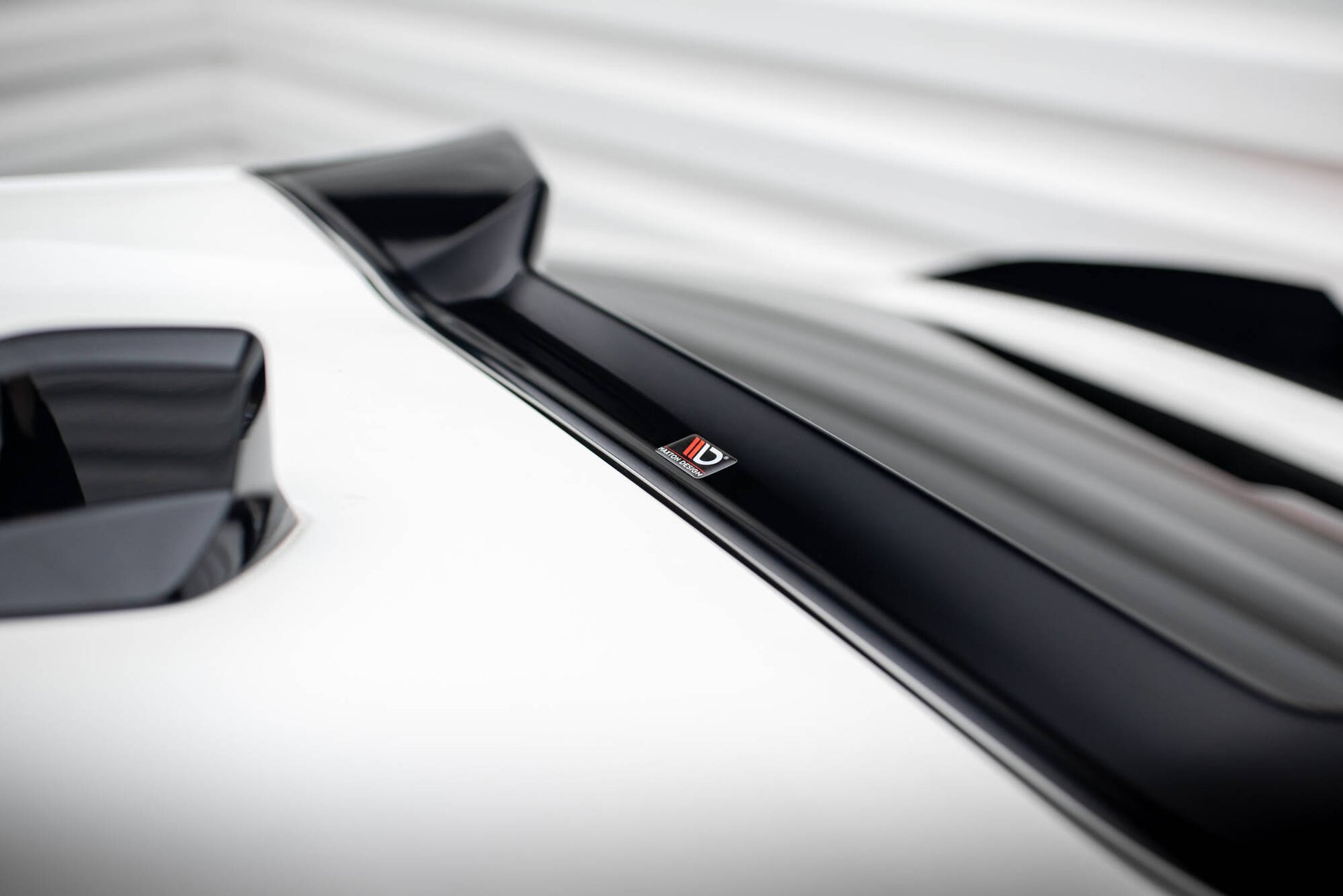 Höher Spoiler CAP 3D für Peugeot 408 Mk1 schwarz Hochglanz