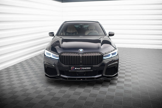 Front Ansatz V.3 für BMW 7 M-Paket G11 / G12 Facelift schwarz Hochglanz