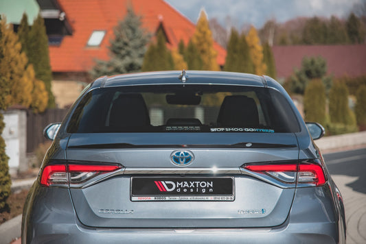 Spoiler CAP für Toyota Corolla XII Limousine schwarz Hochglanz