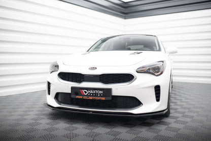 Front Ansatz V.1 für Kia Stinger GT / GT-Line / Standard Mk1 schwarz Hochglanz