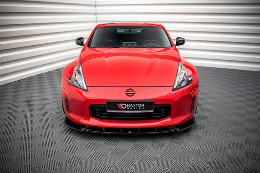 Front Ansatz V.3 für Nissan 370Z Facelift schwarz Hochglanz