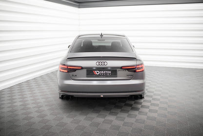Diffusor Heck Ansatz für Audi A4 S-line B9  (Einzelauspuff li. re.)