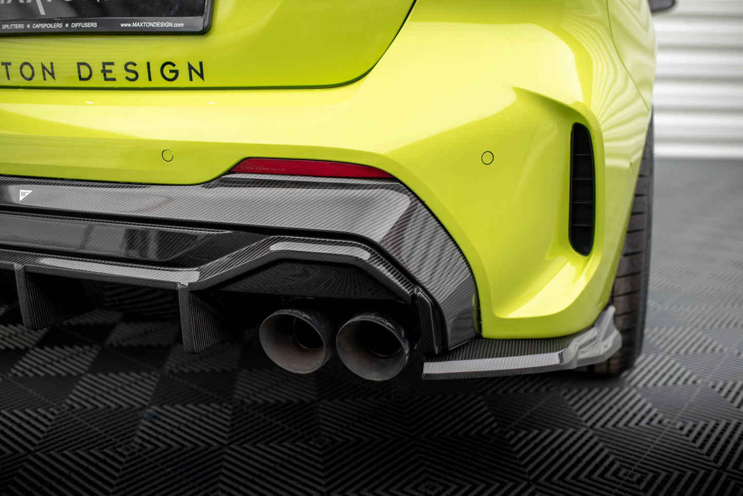 Prepreg Carbon Fiber Diffusor Heck Ansatz V.1 für BMW 1er F40 M-Paket/ M135i