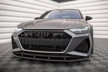 Set of Carbon Fiber Splitters Audi RS6 C8 schwarz matt