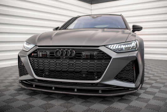 Set of Carbon Fiber Splitters Audi RS6 C8 schwarz matt